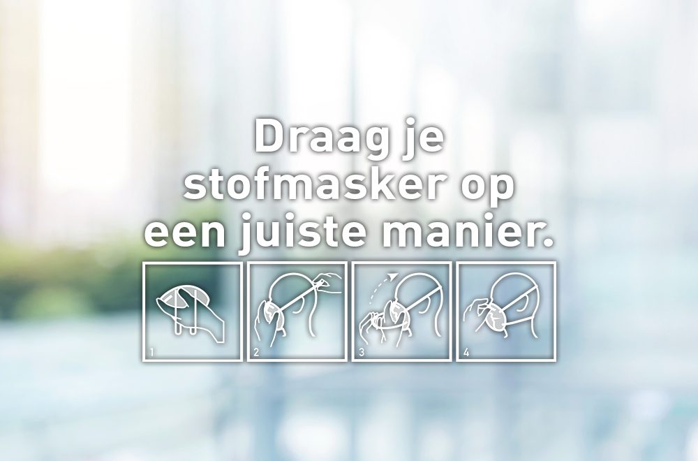 Stofmasker juist dragen