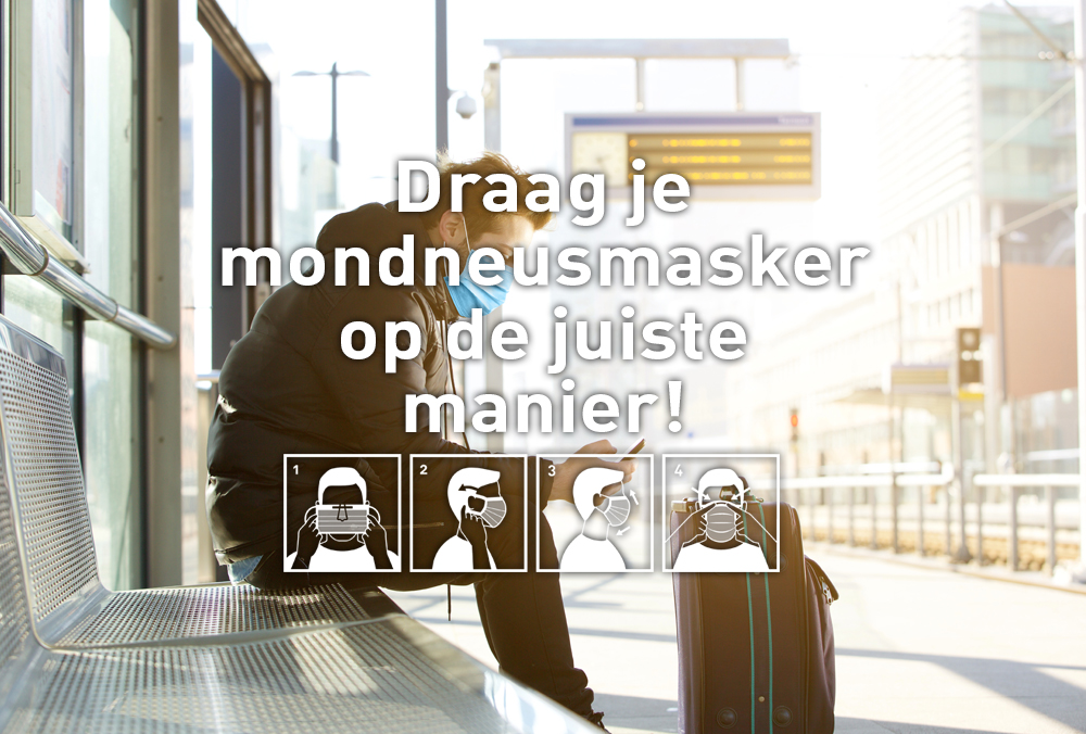 Draag je mondmasker op een juiste manier