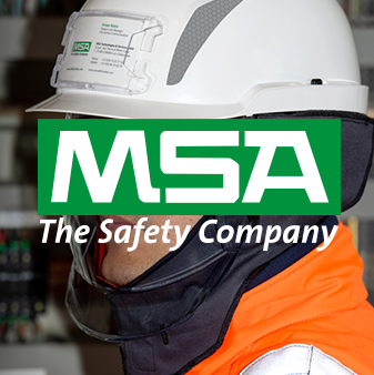 NEW from MSA! V-Gard 950 Class 2. Helmet with Integrated 7kA Visor