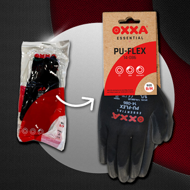 How we are drastically reducing our plastic use: Sustainable packaging for OXXA® work gloves