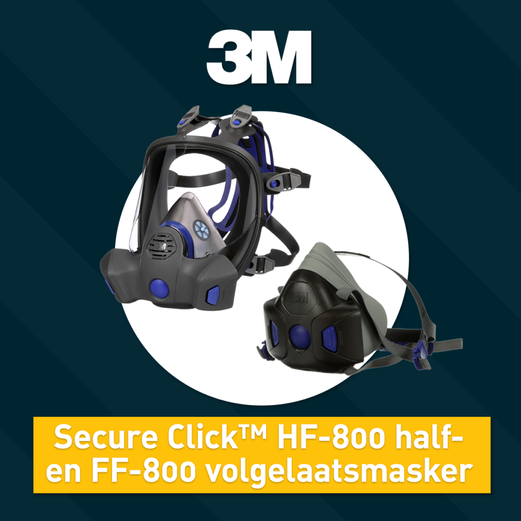 Protect video | 3M Secure Click™ HF-800 half- en FF-800 volgelaatsmasker