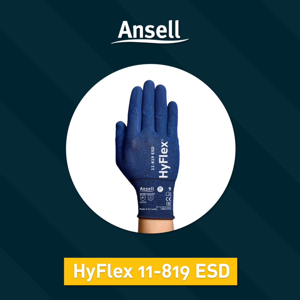 Protect Video | Ansell HyFlex® 11-819 ESD handschoen